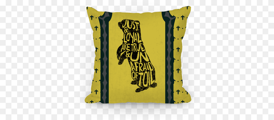 Just Amp Loyal Are True Amp Unafraid Of Toil Throw Pillow Hufflepuff Phone Case, Cushion, Home Decor, Dynamite, Weapon Free Transparent Png