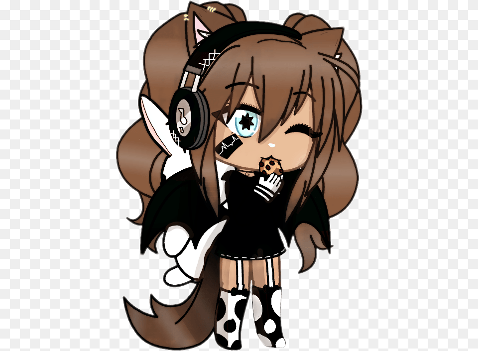 Just An Edit Before I Work On My Friends Edits Owo Cute Gacha Life Girls Wolf, Book, Comics, Publication, Person Free Transparent Png
