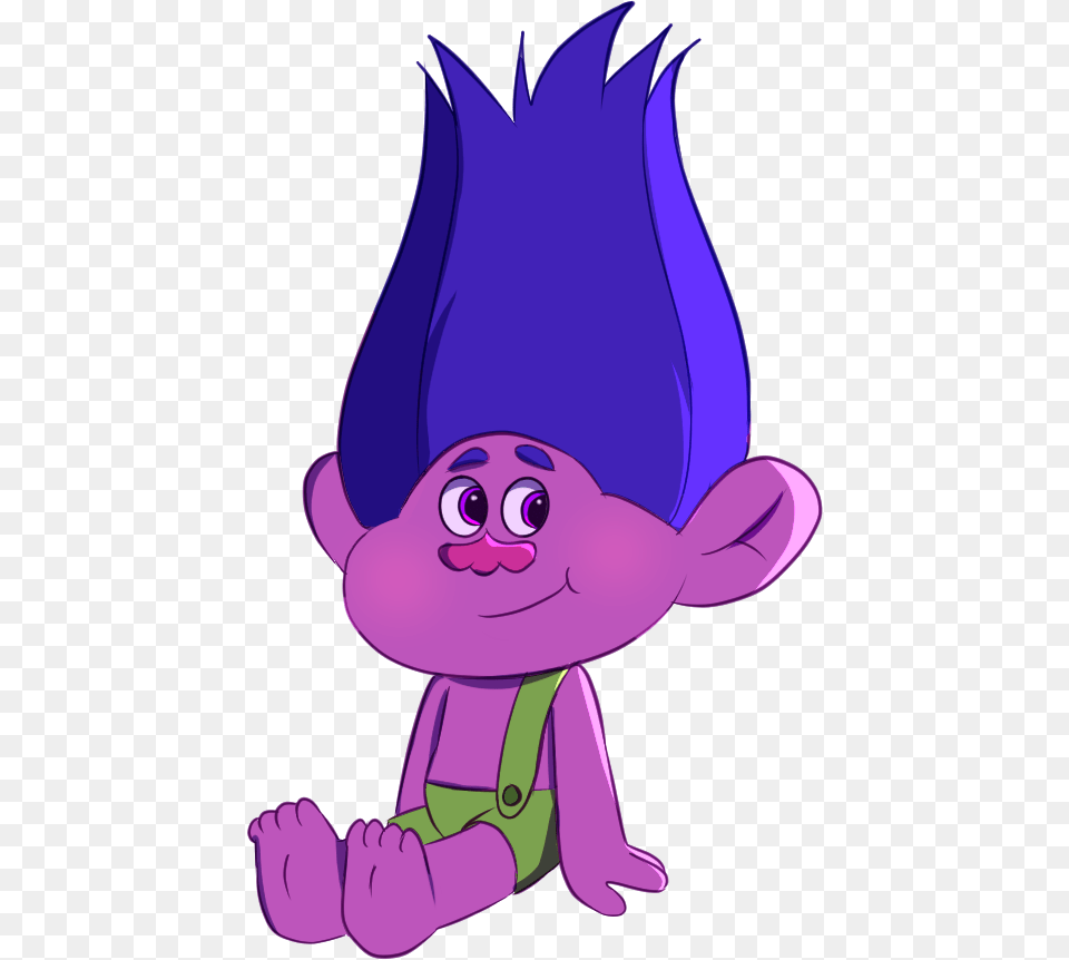 Just Another Artist Who Draws Trolls Too Much Pinecone, Purple, Cartoon, Baby, Person Free Png