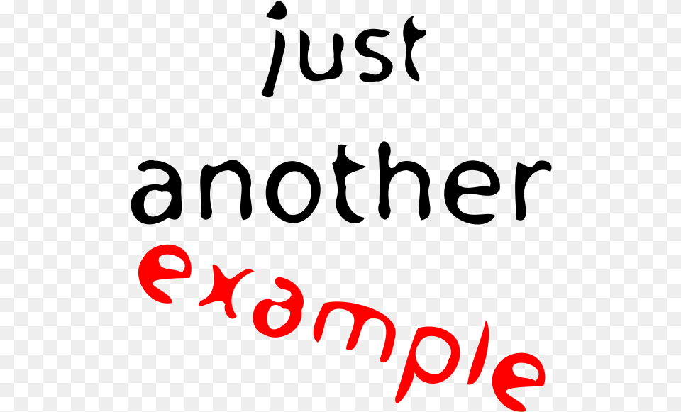 Just Another Example, Text Png Image