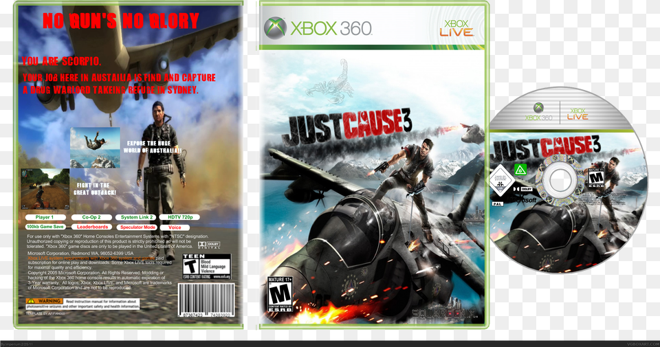 Just Cause 3 Box Cover Just Cause 3 Para Xbox, Person, Adult, Male, Man Png Image