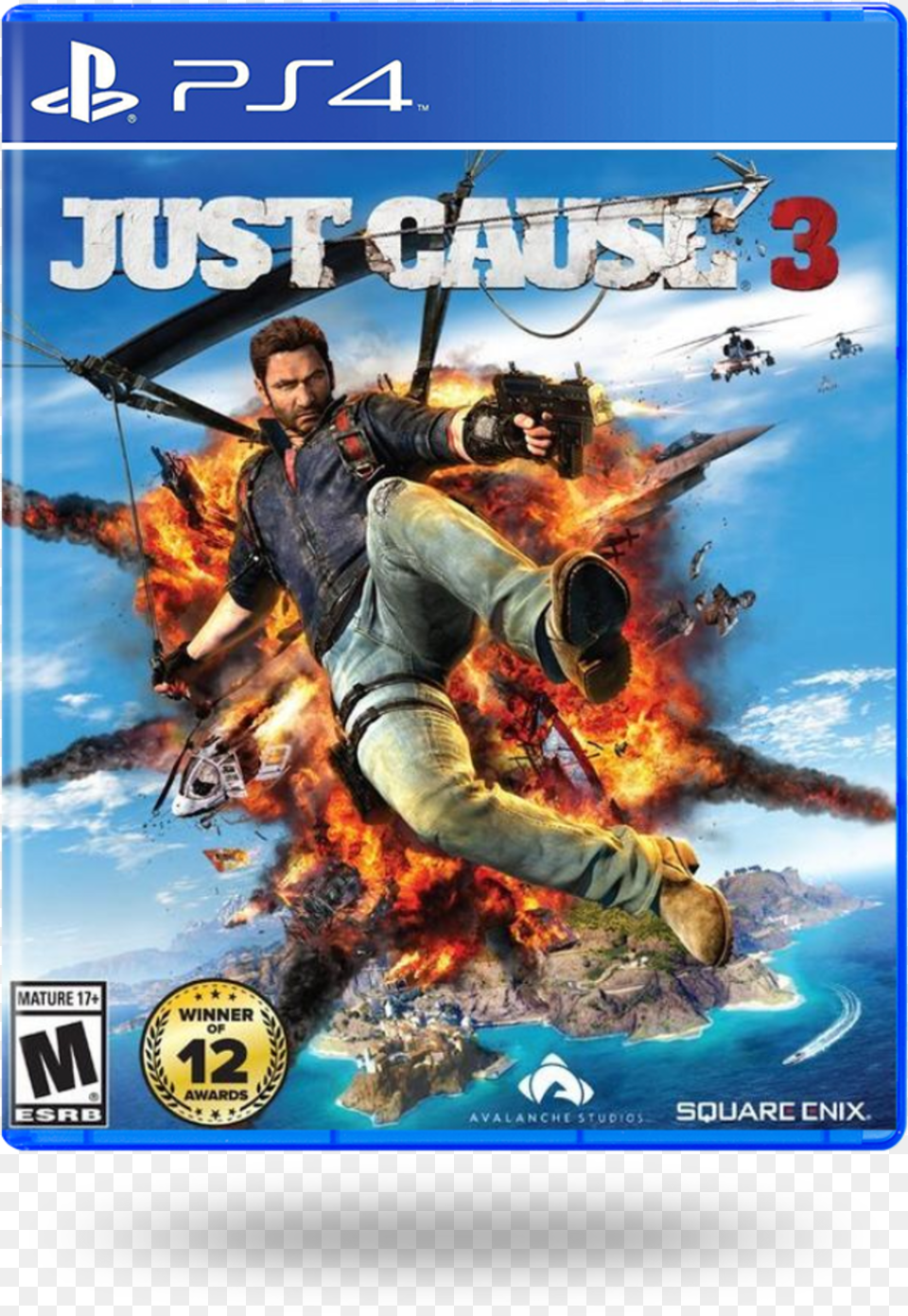 Just Cause 3 Ps4 Cover, Publication, Book, Adult, Person Png Image