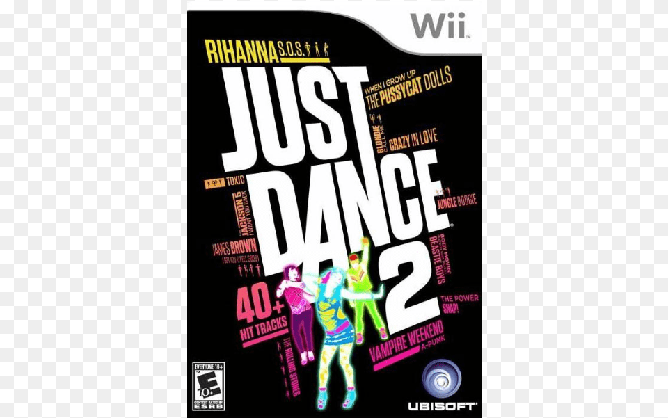 Just Dance 2 Nintendo Wii Just Dance 2 Wii, Advertisement, Poster, Scoreboard, Adult Free Png Download