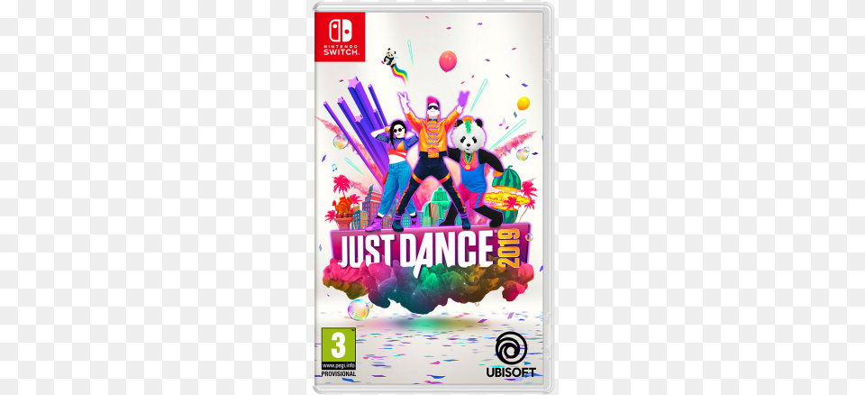 Just Dance 2019 Nintendo Switch, Advertisement, Poster, Person, Performer Free Png Download