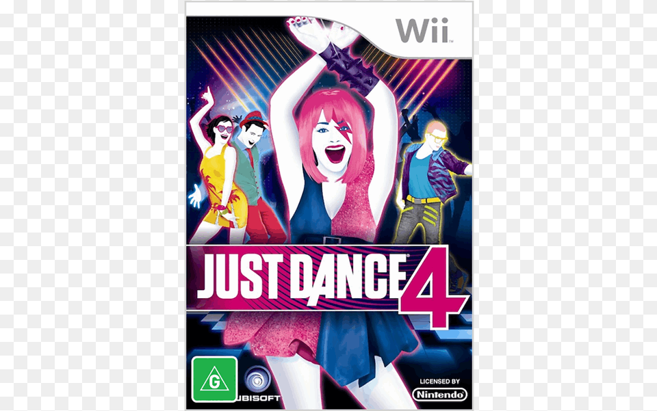 Just Dance 4 Wii U, Advertisement, Book, Publication, Poster Free Png Download