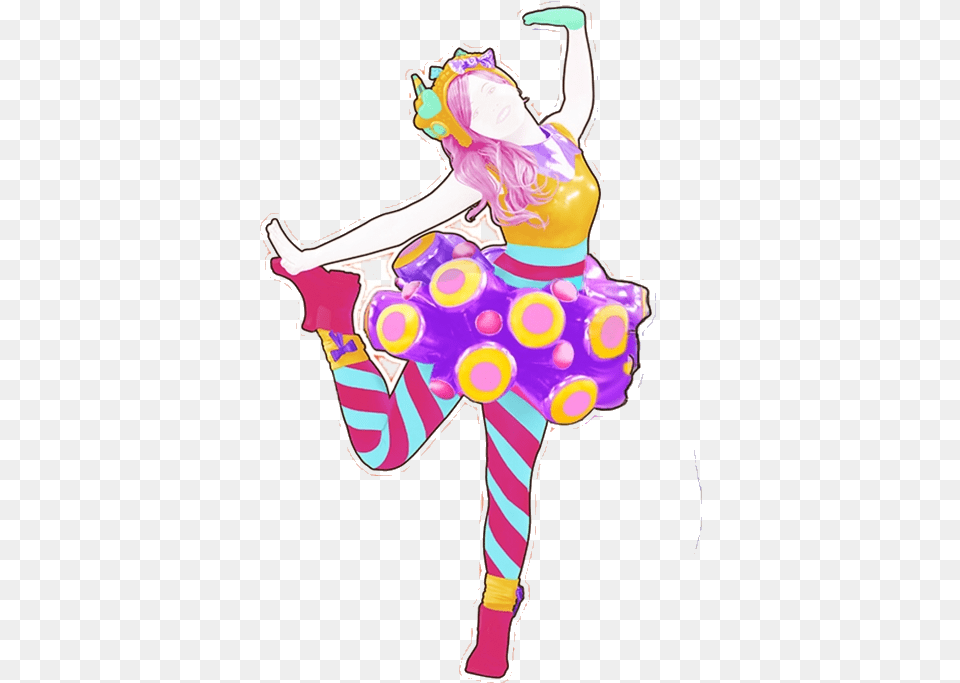 Just Dance Oishii Coach Oshi Clipart Transparent Just Dance 2017 Oishii Oishii, Dancing, Leisure Activities, Person, Face Free Png Download