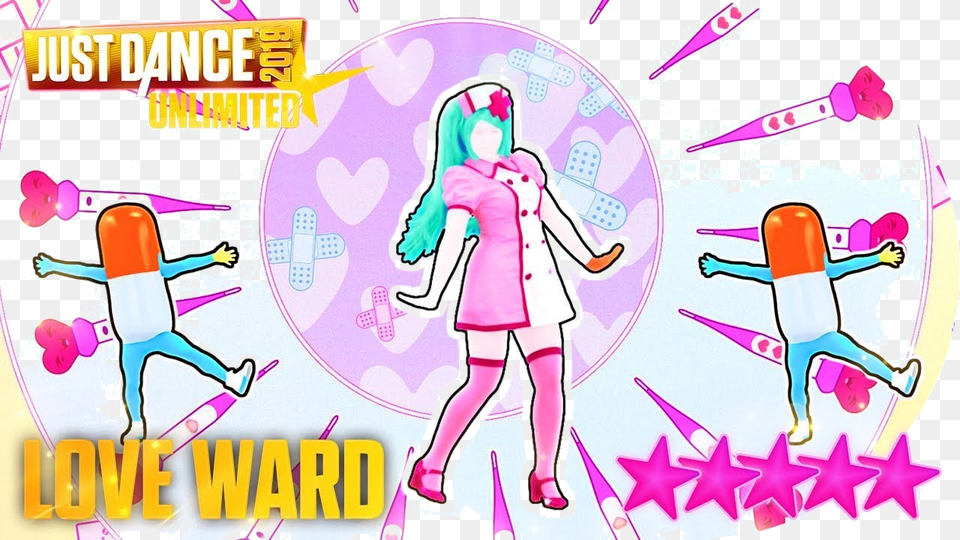 Just Dance Unlimited Love Ward Stars Transparent, Female, Publication, Book, Child Free Png