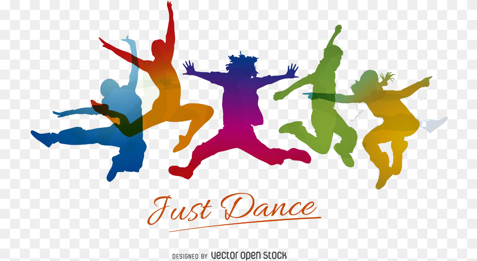 Just Dance Vector Swirl Clipart On Color Dance Vector, Art, Dancing, Graphics, Leisure Activities Free Transparent Png