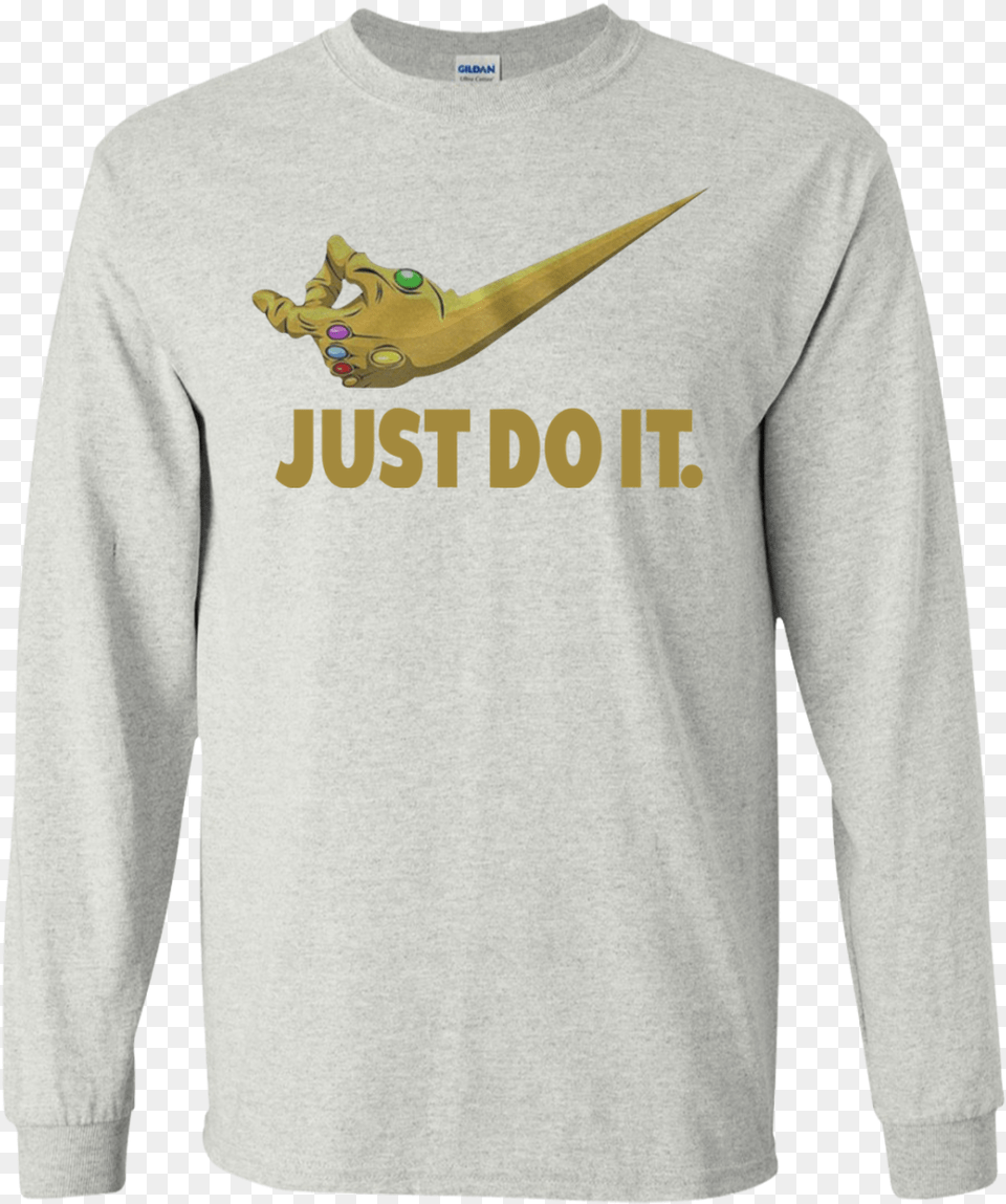 Just Do It Infinity Gauntlet Kill Your Masters Short Sleeve, Clothing, Long Sleeve, T-shirt, Adult Free Transparent Png