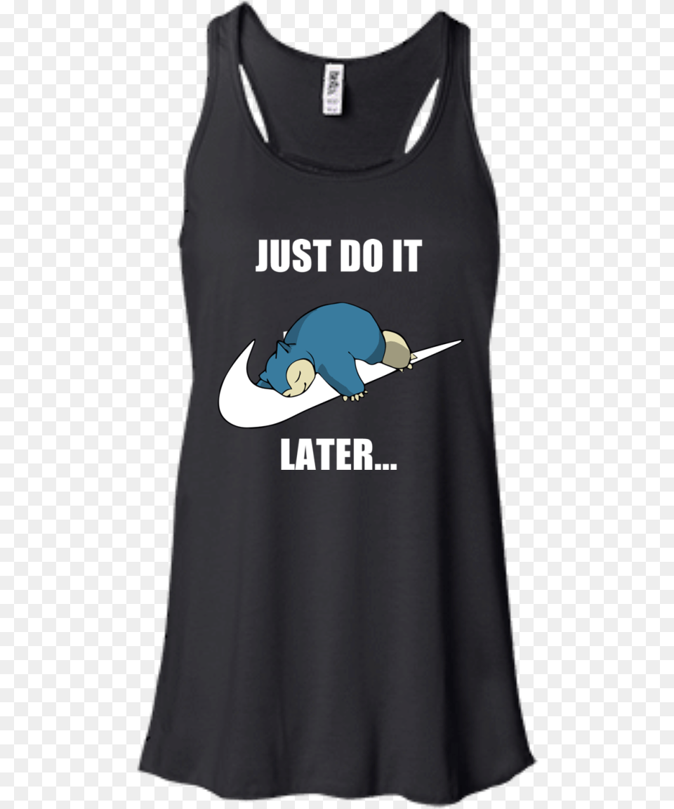Just Do It Later Snorlax T Shirt Tank Long Sleeve, Clothing, Tank Top, Baby, Person Free Png
