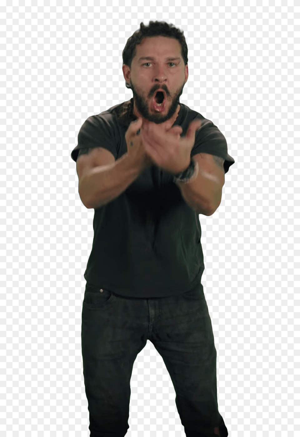 Just Do It Shia Labeouf Angry, Face, Head, Person, Adult Png Image
