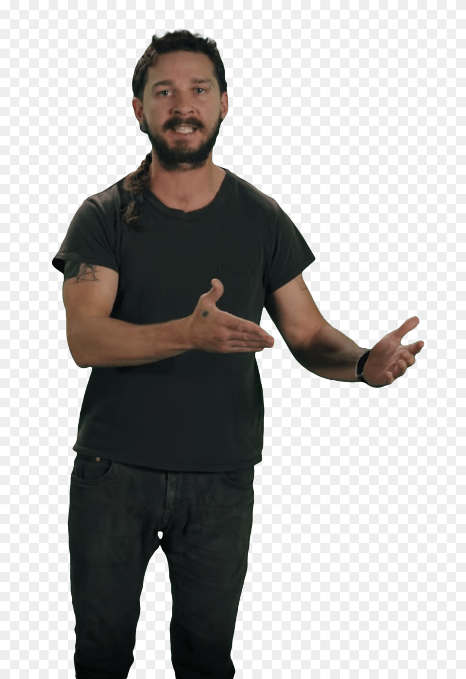 Just Do It Shia Labeouf Explaining, Body Part, Face, Finger, Hand Free Transparent Png