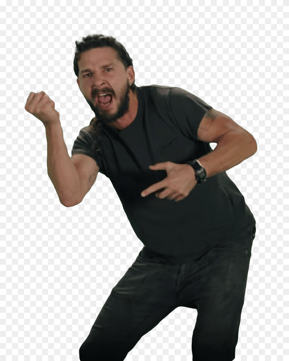 Just Do It Shia Labeouf Fist, Happy, Person, Face, Head Free Png Download