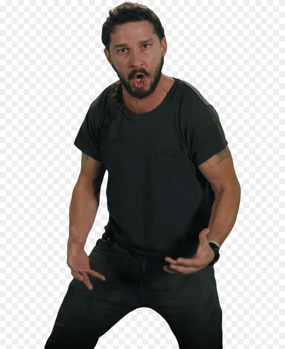 Just Do It Shia Labeouf Pose Just Do It Meme Transparent, Adult, Person, Man, Male Png Image