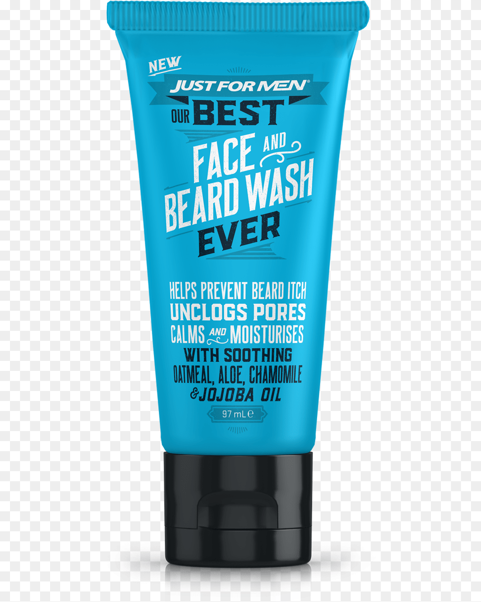 Just For Men Beard And Face Wash, Bottle, Aftershave, Cosmetics, Shaker Free Png