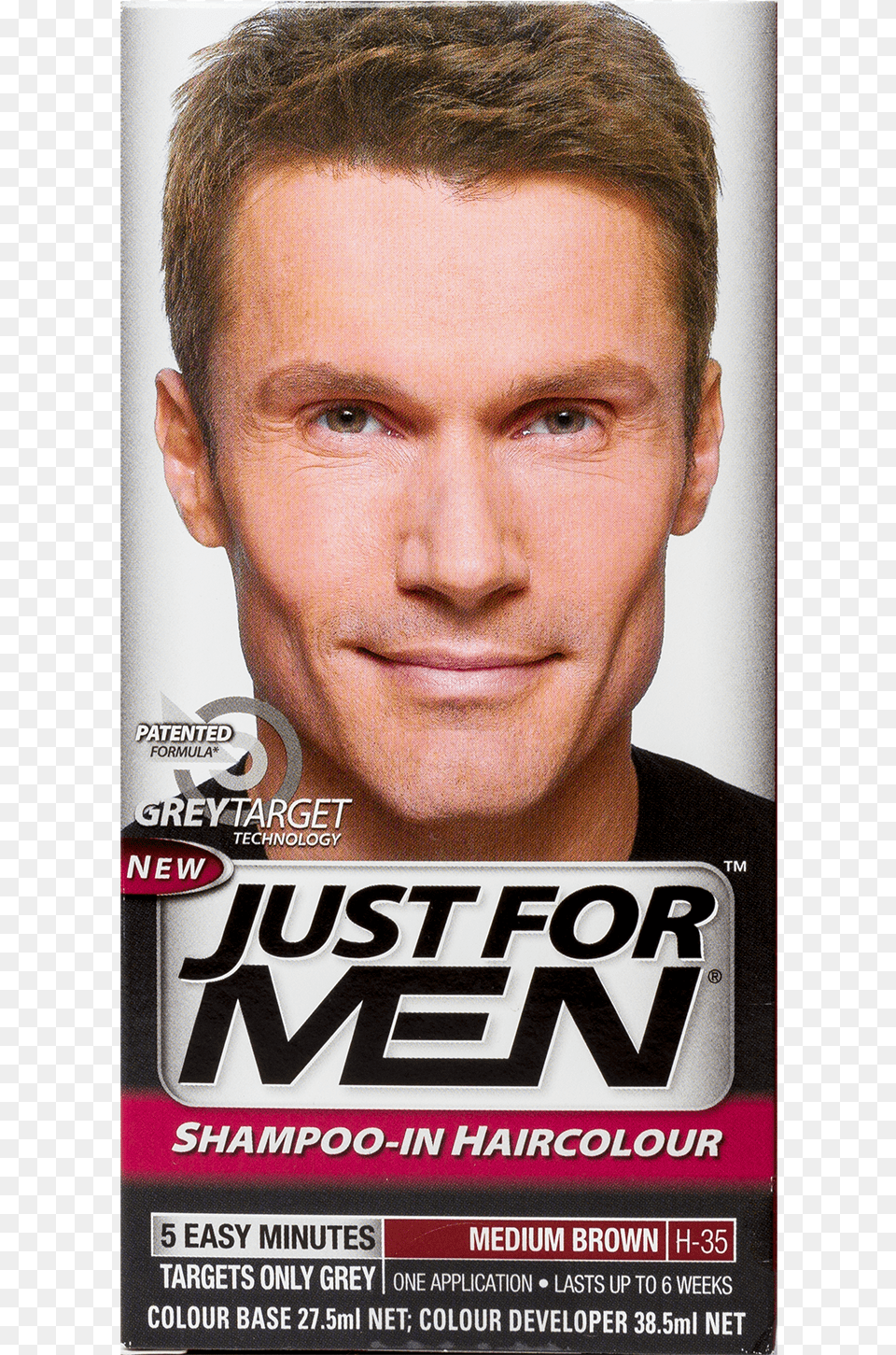 Just For Men Hair Colour, Adult, Advertisement, Male, Man Png Image