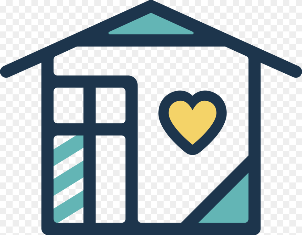 Just Homes Icon Fullcolor Illustration, Architecture, Building, Outdoors, Shelter Png Image