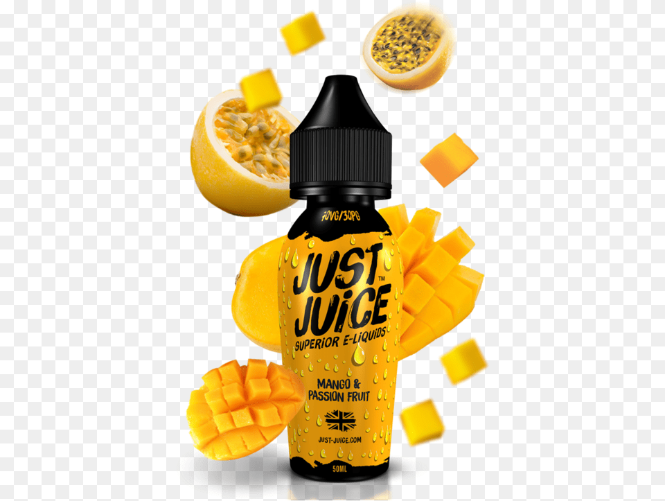 Just Juice Mango Amp Passion Fruit, Food, Plant, Produce, Bottle Png Image