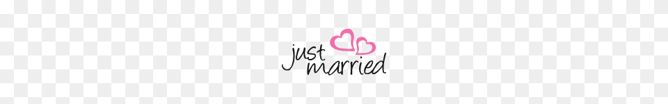 Just Married, Heart, Text Free Png