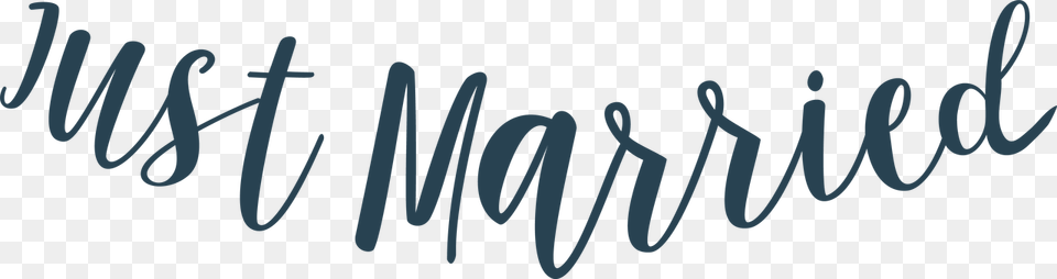 Just Married Banner Just Married Banner, Text, Handwriting Free Transparent Png