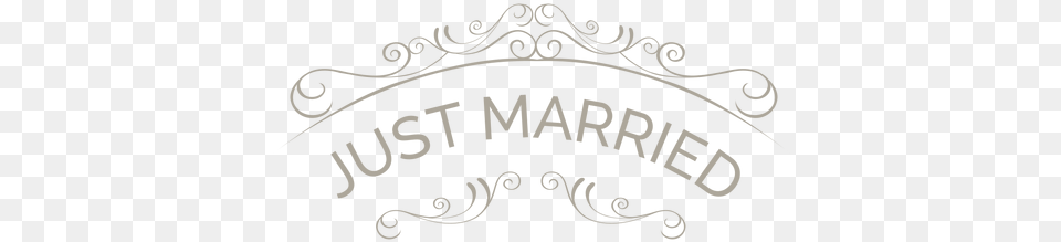 Just Married Banner Transparent Calligraphy, Text, Blackboard Free Png