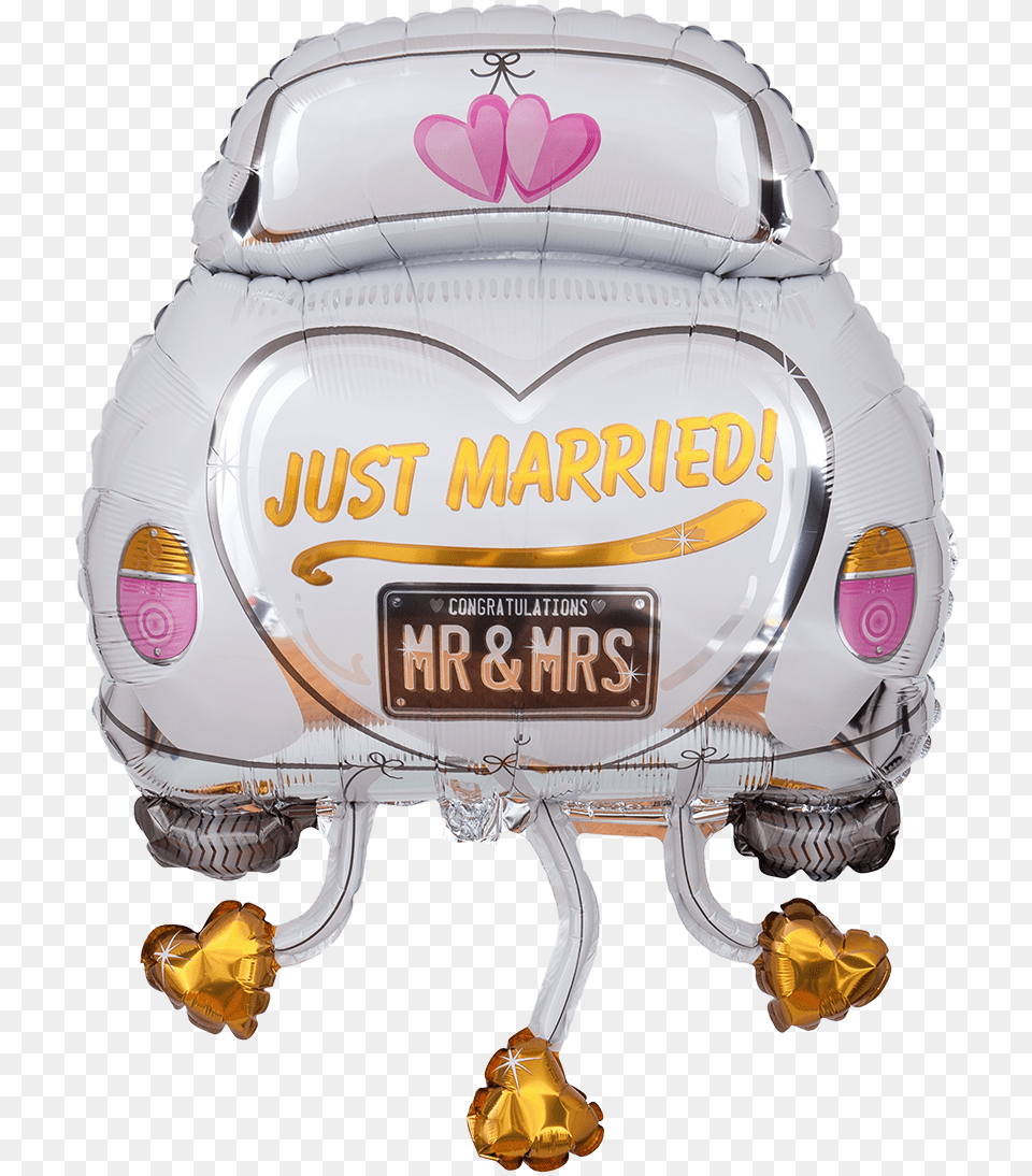 Just Married Car Clipart Clipart Vehicle Portable Network Graphics, Helmet, Electronics, Screen Free Png
