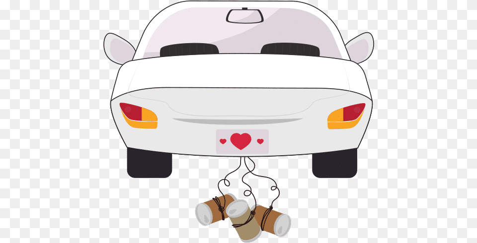 Just Married Car Icon Automotive Decal, License Plate, Transportation, Vehicle, Bumper Free Transparent Png