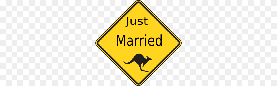 Just Married Clip Art, Sign, Symbol, Road Sign, Animal Free Transparent Png