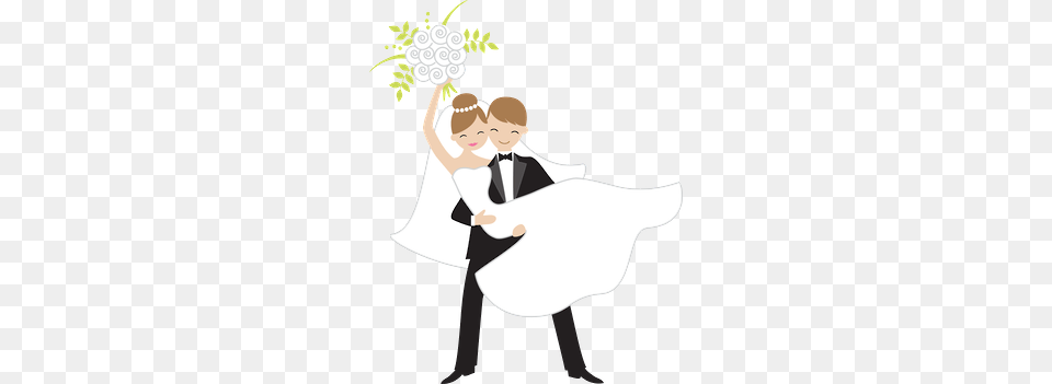 Just Married Clipart Bride Wedding, Woman, Person, Female, Adult Png