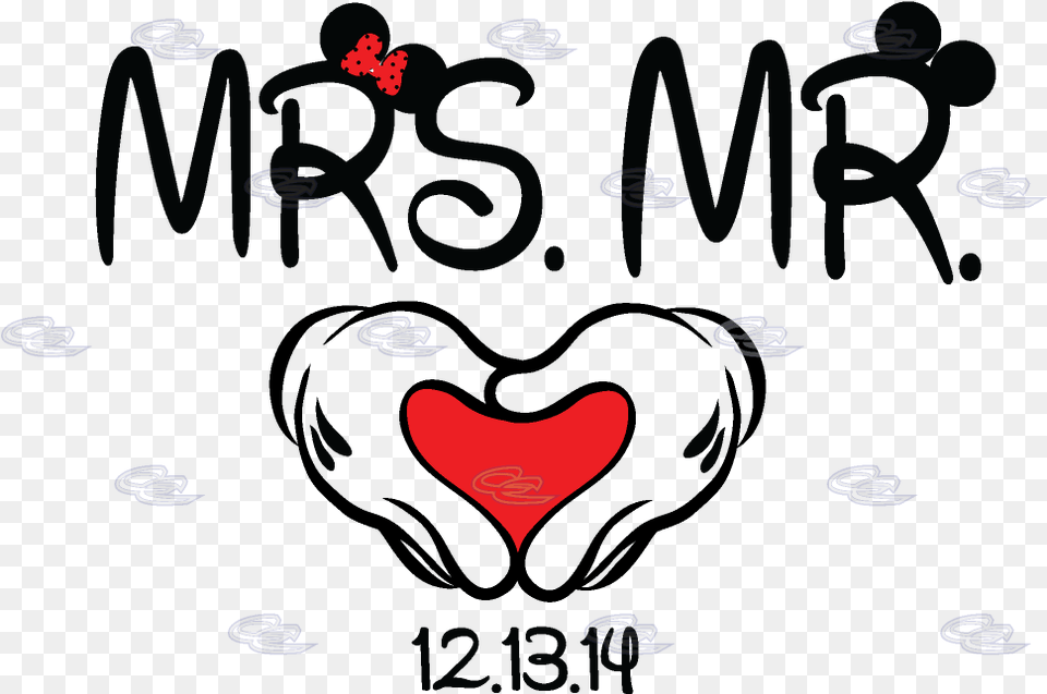Just Married Clipart Mr Amp Mrs Disney, Heart, Blackboard, Logo Png Image