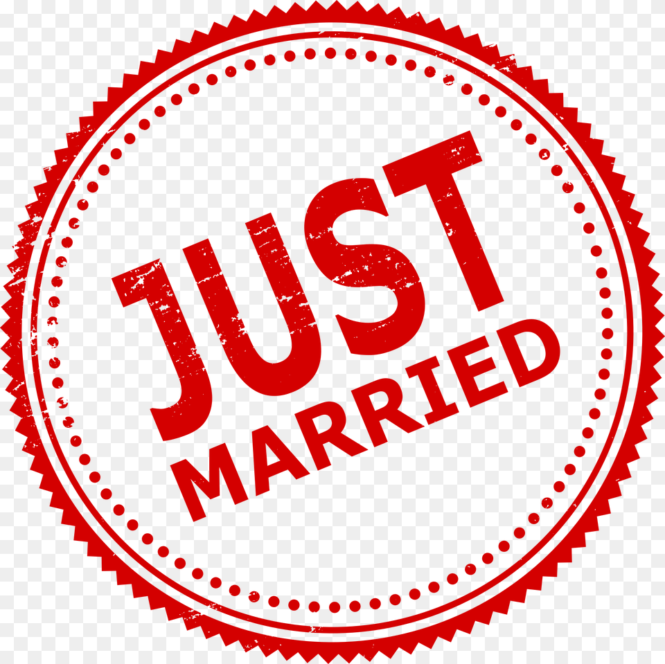 Just Married Stamp Images Just Married Sign, Logo, Machine, Wheel Free Transparent Png
