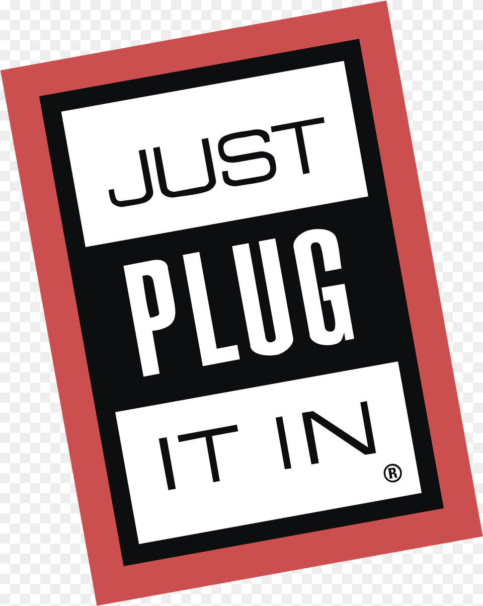 Just Plug It In Logo Just Plug, Sign, Symbol, Text, Scoreboard Free Transparent Png