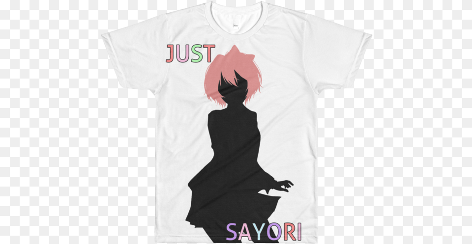 Just Sayori Shirt Shirt, Clothing, T-shirt, Adult, Female Free Png