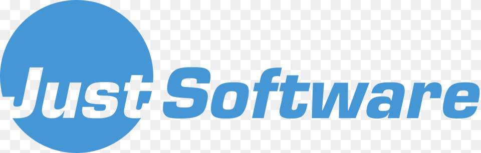 Just Software Logo Blauer Kreis Auf Transparentem Hintergrund Free Png