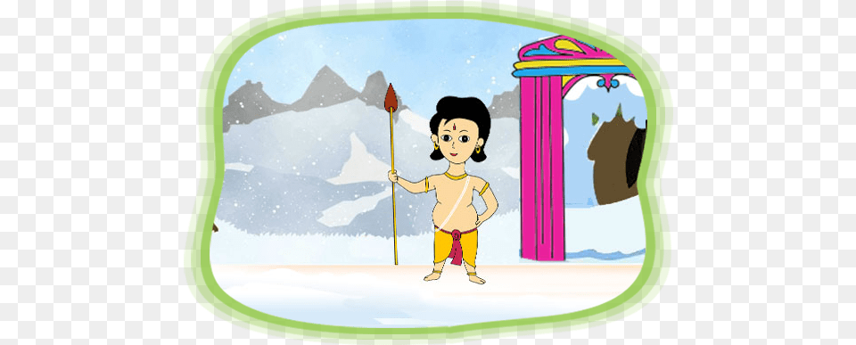 Just Then Lord Shiva Arrived Cartoon, Baby, Person, Bus Stop, Outdoors Free Png