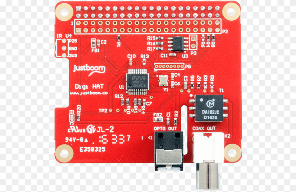 Justboom Digi Hat For The Raspberry Pi, Electronics, Hardware, Computer Hardware, Scoreboard Free Png Download