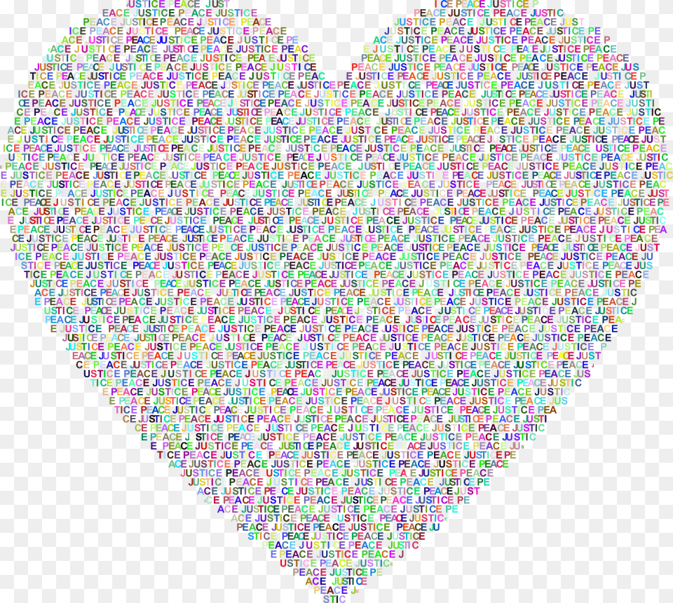 Justice And Peace Heart Prismatic Clip Arts Portable Network Graphics, Art Free Png