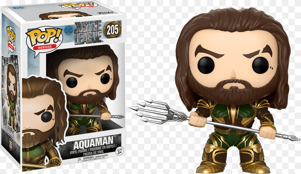 Justice Aqua Man Funko Pop, Cutlery, Fork, Book, Comics Png Image