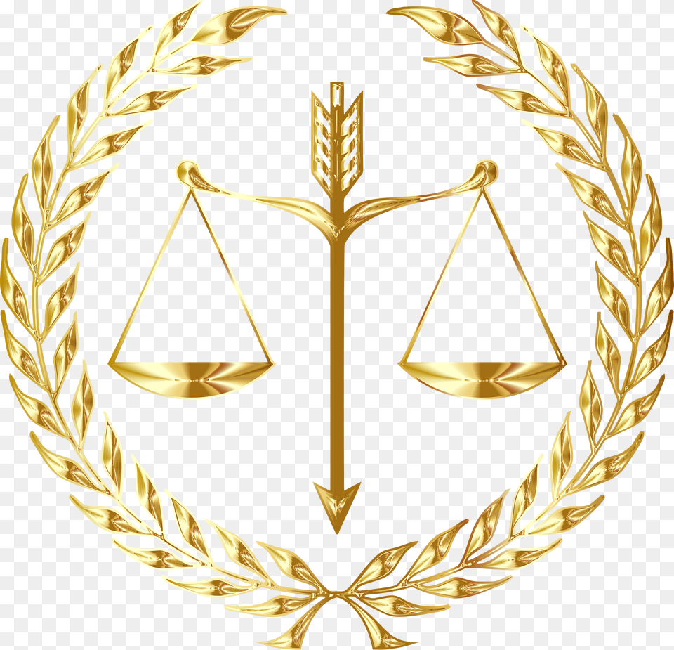 Justice Clipart, Gold, Cross, Symbol, Bronze Png