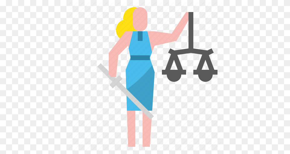 Justice Ladyjustice Law Scales Sword Icon, Cleaning, Person, Cross, Symbol Png Image
