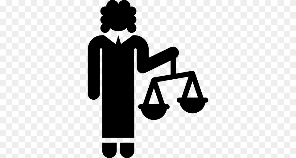 Justice Law Icon, Gray Png Image