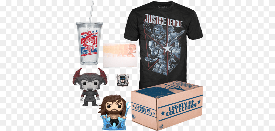 Justice League, T-shirt, Clothing, Box, Toy Free Transparent Png