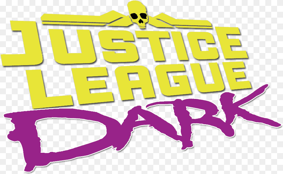 Justice League Dark Logo, Sticker, Text, Book, Publication Free Png