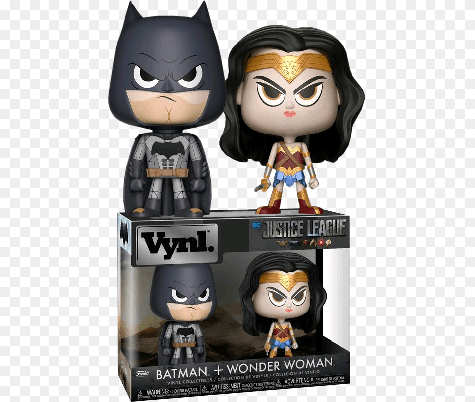 Justice League Funko Vynl Batman Wonder Woman, Person, Face, Head Free Png Download