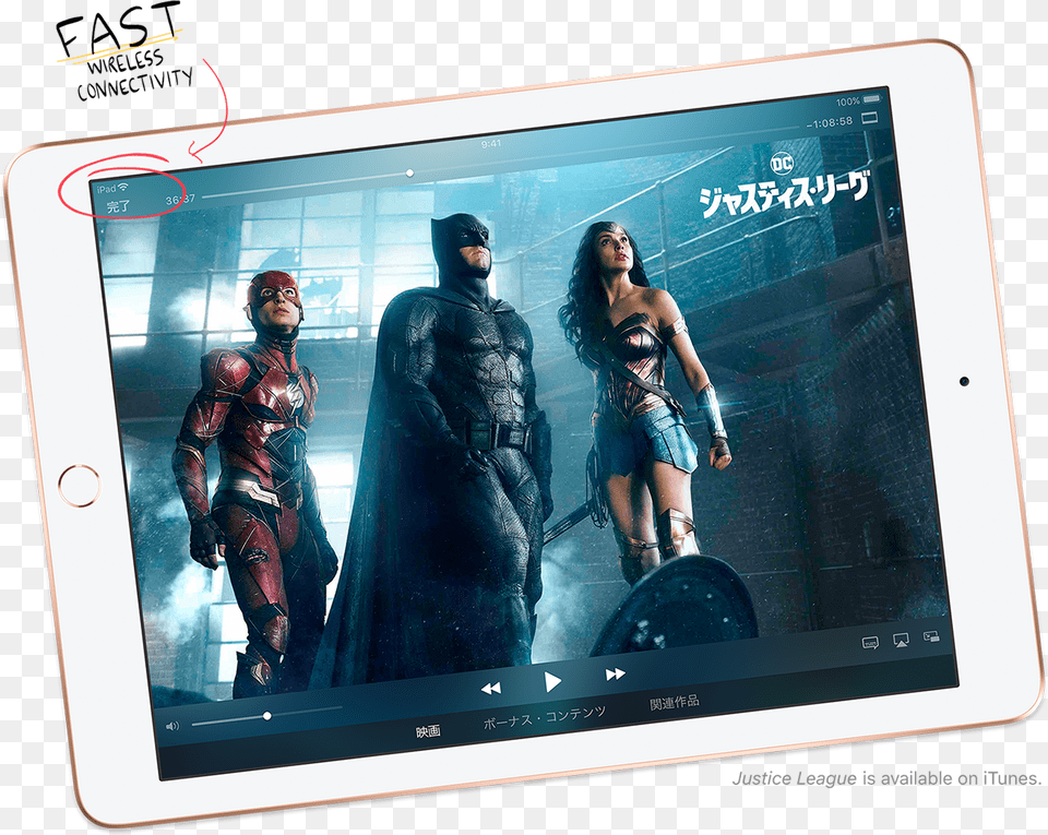 Justice League Is Available On Itunes Superheroes Go Bad, Computer, Electronics, Adult, Person Png Image