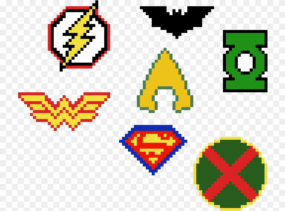 Justice League Logos Justice League Logo Pixel Art Png Image