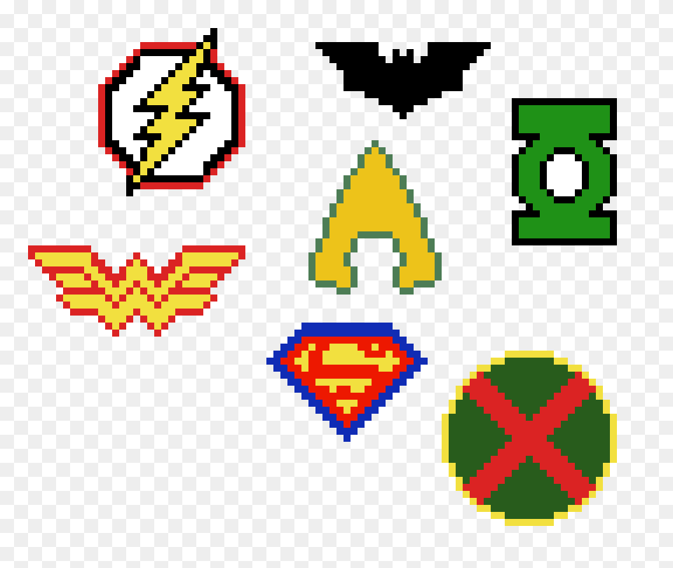 Justice League Logos Pixel Art Maker, Qr Code Free Png