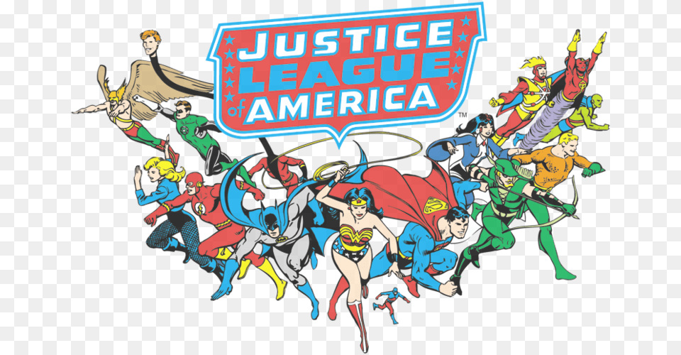 Justice League Of America, Book, Comics, Publication, Person Free Png Download