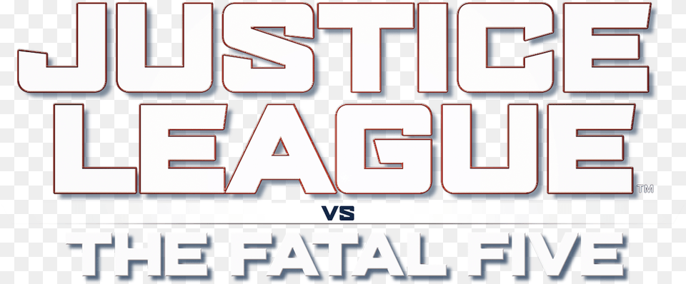 Justice League Vs The Fatal Five Logo, Text, Advertisement Png