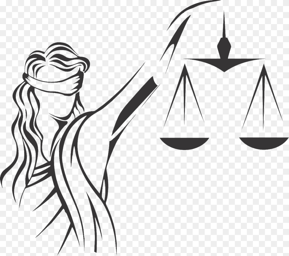 Justice Positive Law Themis Lawyer Photo Clipart Vector Dama De La Justicia, Stencil, Art, Adult, Female Free Transparent Png
